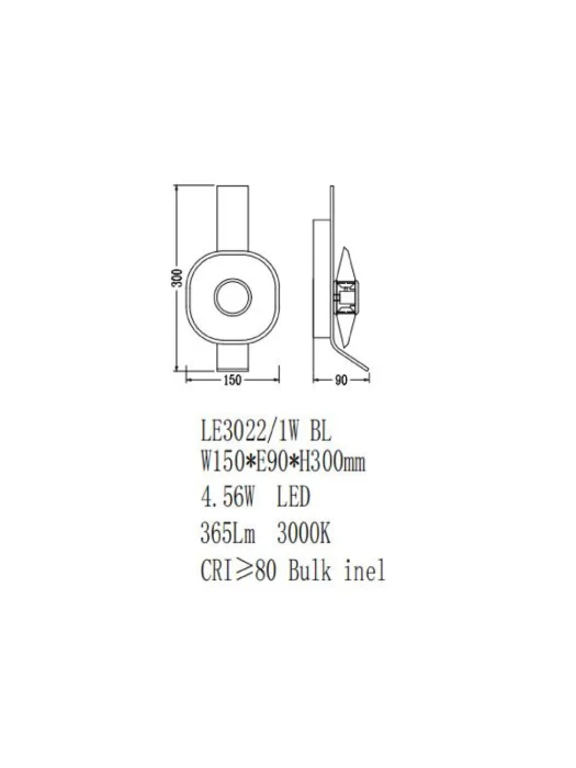 Настенный светильник Leon Illusion LE3022/1W BL