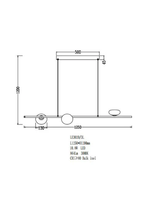 Подвесная люстра Leon Magic LE3020/3L