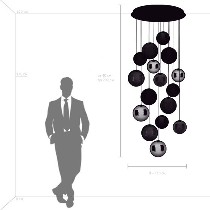Люстра подвесная Sferetta Lightstar 801169