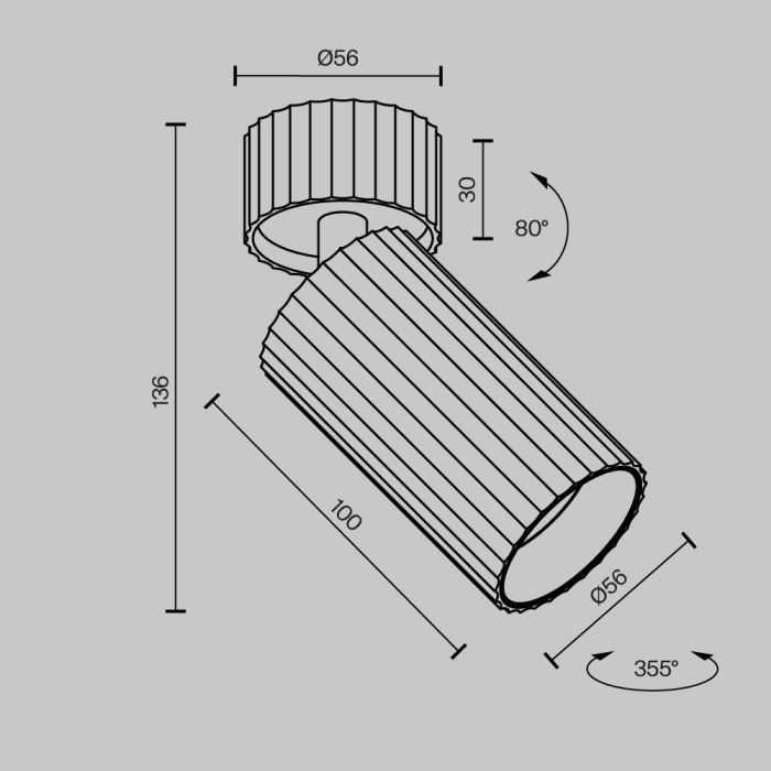 Спот Maytoni Calipso C108CL-01-GU10-BS