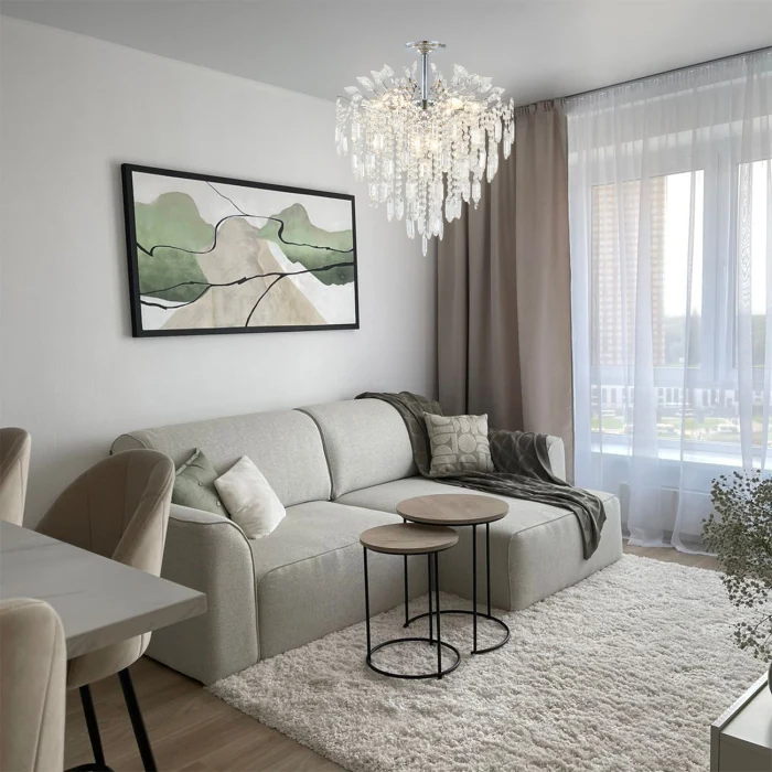 Потолочная люстра на штанге NEDA ESCADA 2135/8P Chrome