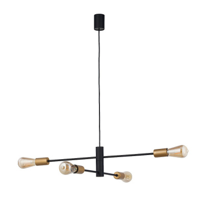 Подвесная люстра Nowodvorski Rotor Black/Gold 7935