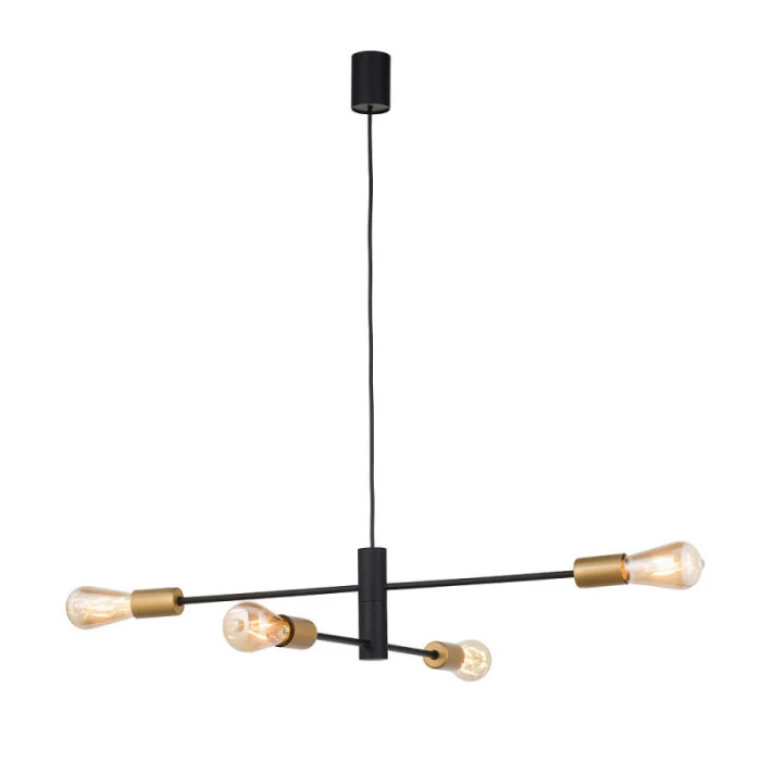Подвесная люстра Nowodvorski Rotor Black/Gold 7935
