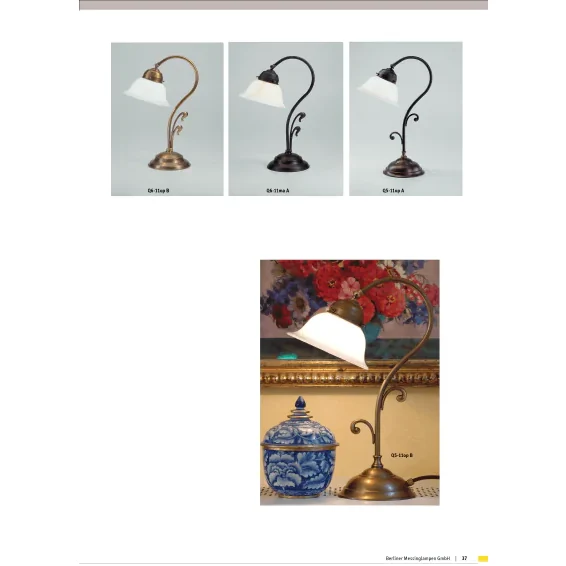 Настольная лампа Berliner Messinglampen Q6-11opB