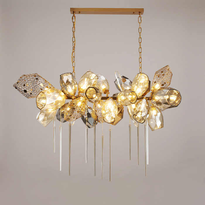 Подвесная люстра Delight Collection Britannica 8898P/BS gold/smoky