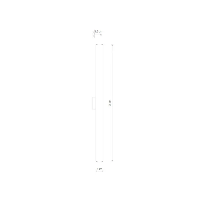 Настенный светильник Nowodvorski Ice Tube Led M Chrome 8120