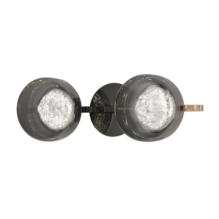 Бра Delight Collection MT9128 MT9128-2W pearl black/smoke