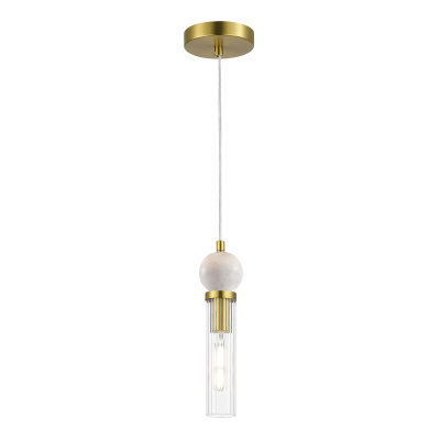 Светильник подвесной ST-Luce латунь/прозрачный E14 1*40W SL1244.303.01