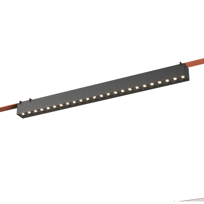 Светильник трековый Черный LED 1*24W 3000K 1 778Lm Ra90 24/40 IP20 L642xW40xH45 48V ST455.436.24