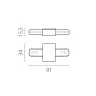 Питание трековое однофазное к 50202X-P, 50203X-P Barra Lightstar 502187-P