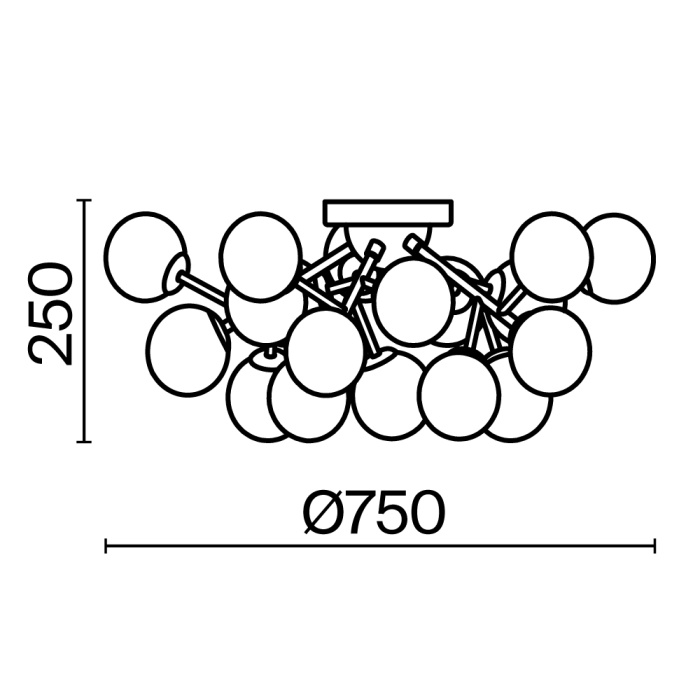 Потолочный светильник Maytoni Dallas MOD545PL-20CH