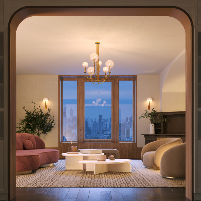 Подвесная люстра Maytoni Status MOD333PL-06BS1