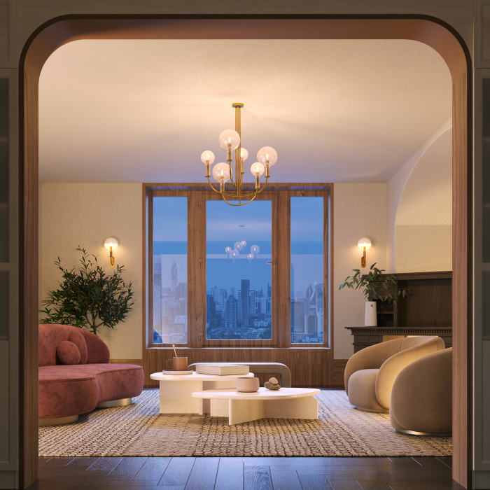 Подвесная люстра Maytoni Status MOD333PL-06BS1