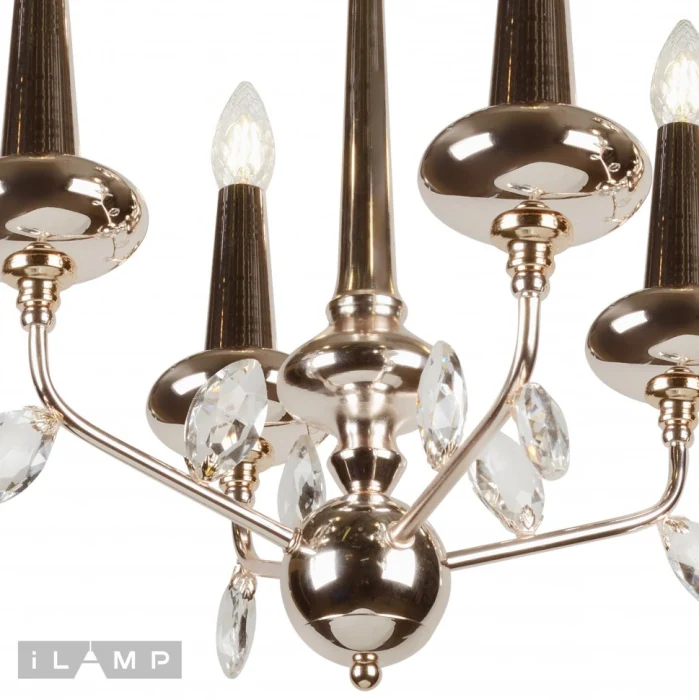 Подвесная люстра iLamp Dames 1020-4 Золотая