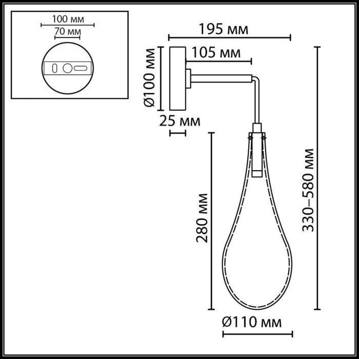 Настенный светильник Odeon Light Braid 7148/5WL