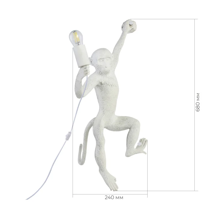 SLE115111-01 Светильник настенный Белый E27 1*60W