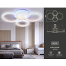 Потолочный светодиодный светильник с RGB подсветкой и пультом Ambrella light FA9524