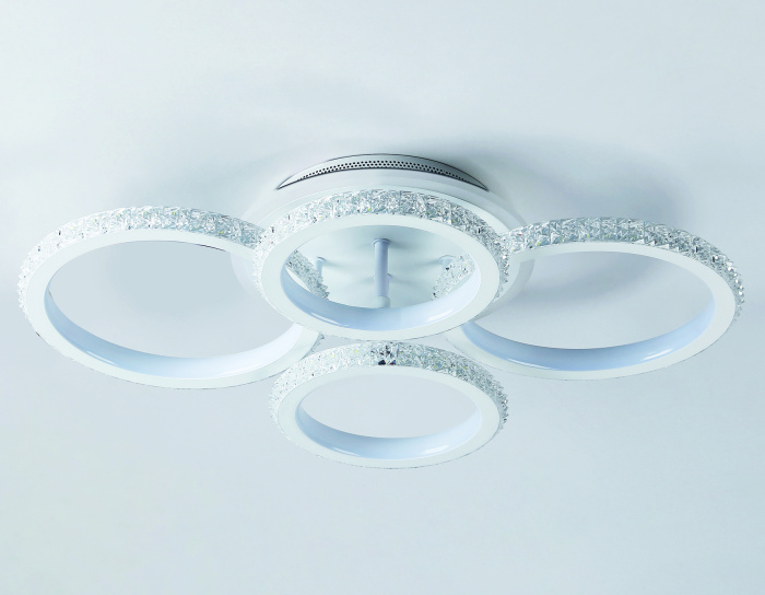 Потолочный светодиодный светильник с RGB подсветкой и пультом Ambrella light FA9524