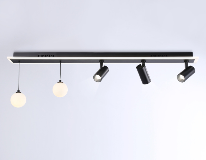 Потолочный светодиодный светильник со сменной лампой и пультом управления Ambrella light FL66202