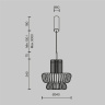 Подвесной светильник Maytoni Namiki MOD465PL-L12BK3