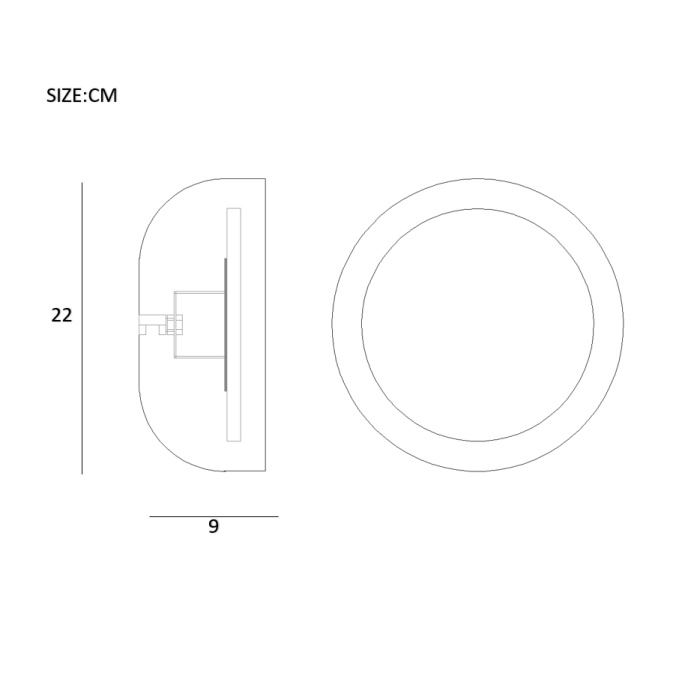 Бра LOKE D22 Red ImperiumLoft