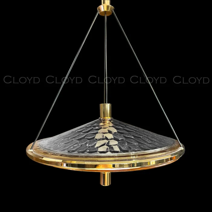 Подвесной светильник Cloyd FANTOM P1 / Ø32 см- прозрачн. - золото (арт.11250)