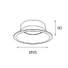 Отражатель для светильника Italline reflector for 3160 black