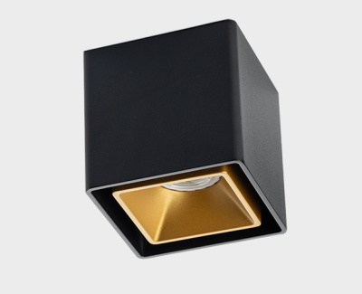 Светильник потолочный ITALLINE FASHION FX1 black + FASHION FXR gold