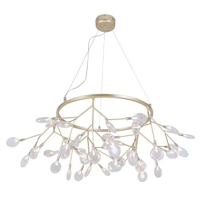 Светильник подвесной Crystal Lux EVITA SP45 D GOLD/TRANSPARENT