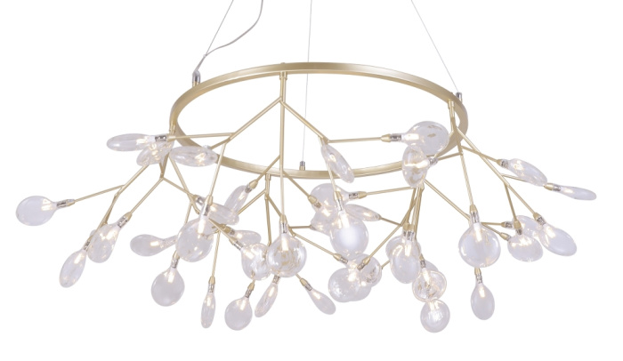 Светильник подвесной Crystal Lux EVITA SP45 D GOLD/TRANSPARENT