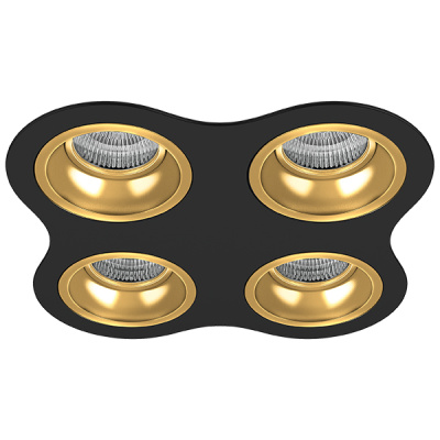 Комплект из светильников и рамки DOMINO Domino Lightstar D64703030303