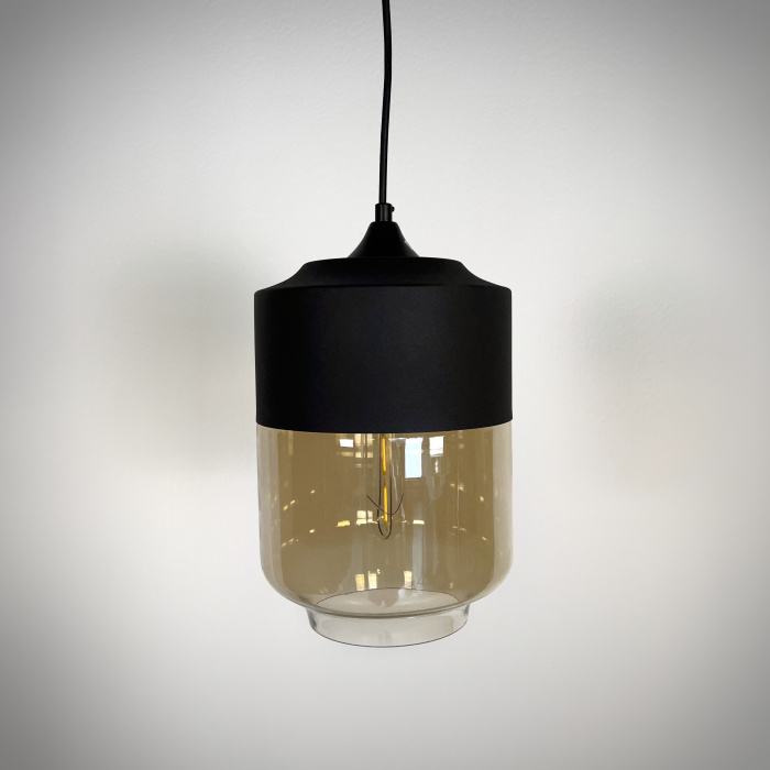 Подвесной светильник NORD A D18 Black/Amber ImperiumLoft