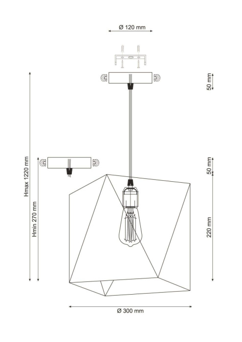 Люстра подвесная Lucia Tucci NARNI 1943.1 gray-green