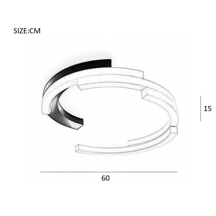 Потолочная люстра VIMA D60 Basic white ImperiumLoft
