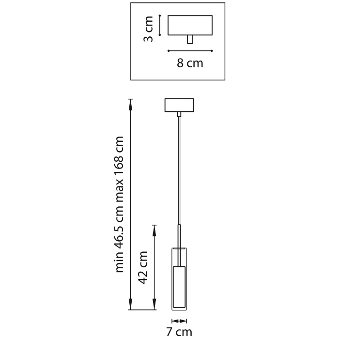 Светильник подвесной CILINO 1х40W GU10 CHROME (в комплекте) 756014 (MD6913-1A)