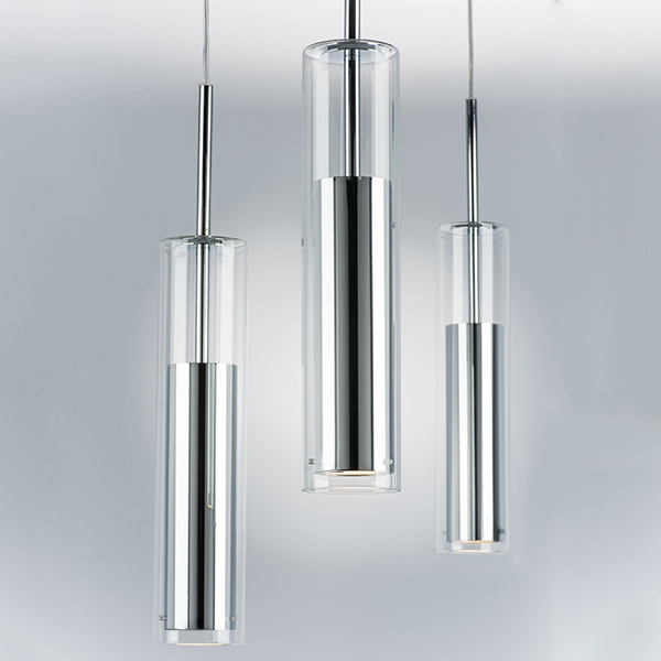 Светильник подвесной CILINO 1х40W GU10 CHROME (в комплекте) 756014 (MD6913-1A)