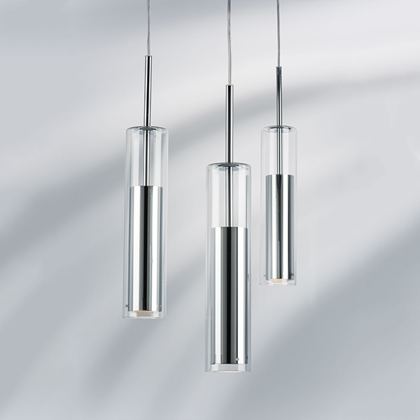 Светильник подвесной CILINO 1х40W GU10 CHROME (в комплекте) 756014 (MD6913-1A)