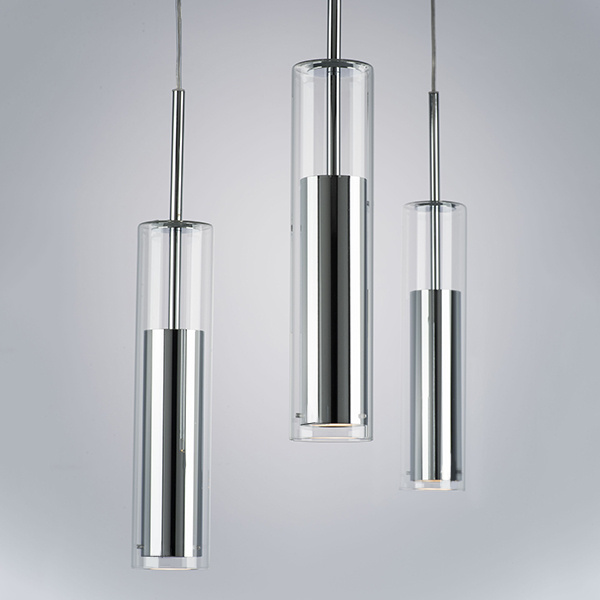 Светильник подвесной CILINO 1х40W GU10 CHROME (в комплекте) 756014 (MD6913-1A)