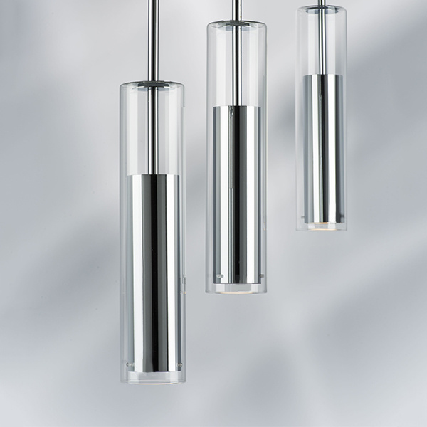 Светильник подвесной CILINO 1х40W GU10 CHROME (в комплекте) 756014 (MD6913-1A)