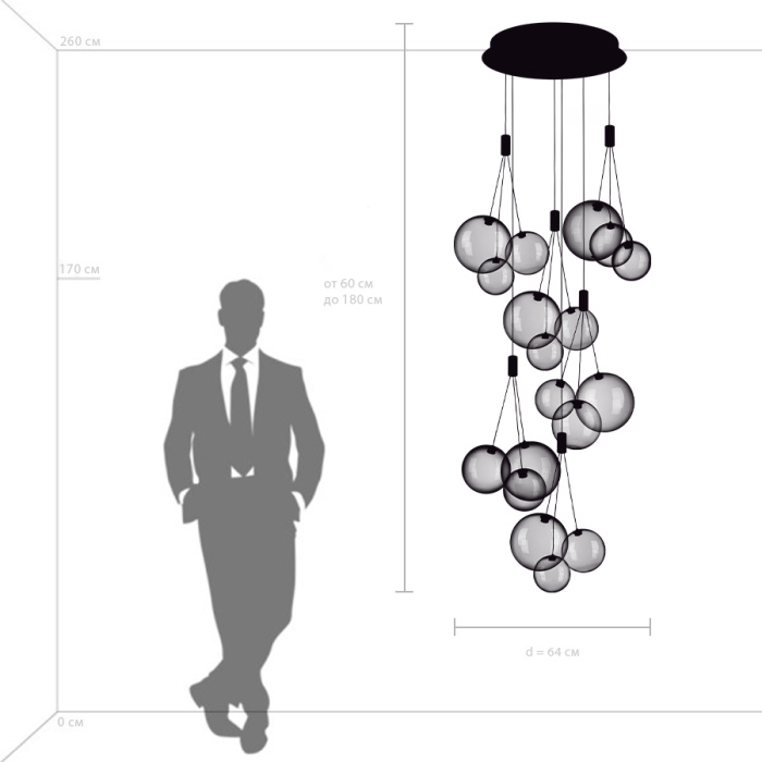 Люстра подвесная Sferetta Lightstar 801180