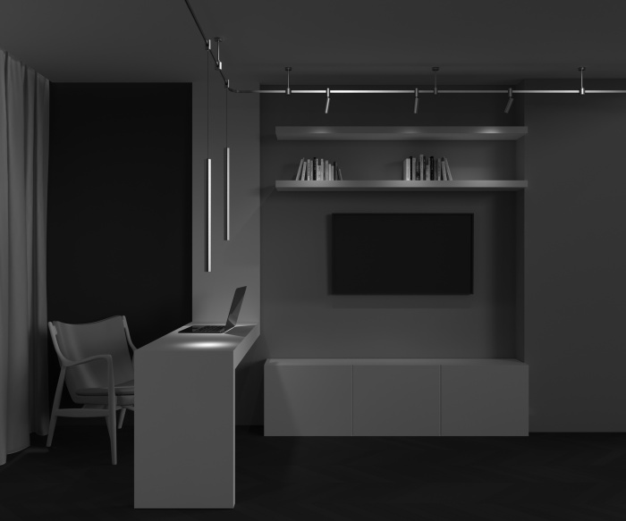 Трековый подвесной светильник Maytoni Focus LED TR156-1-5W4K-BS