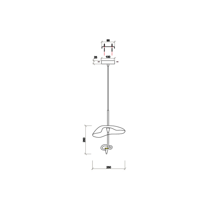 Подвесной светильник VL5734P31 Vele Luce