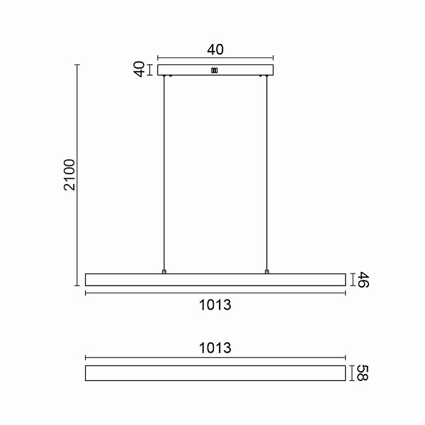 Линейный светильник Ledron OD2565-L100