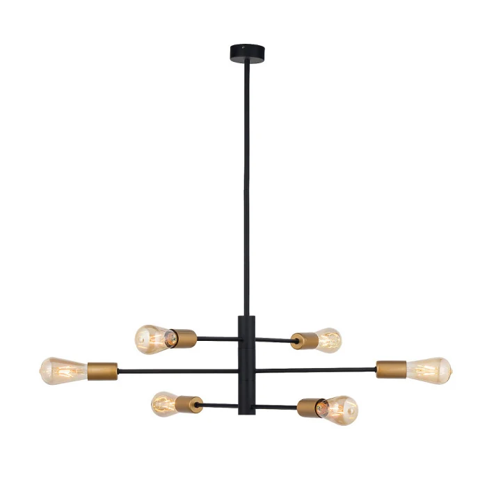 Подвесная люстра Nowodvorski Rotor Black/Gold 7937