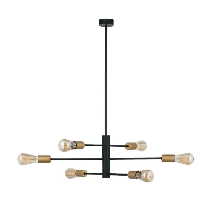 Подвесная люстра Nowodvorski Rotor Black/Gold 7937