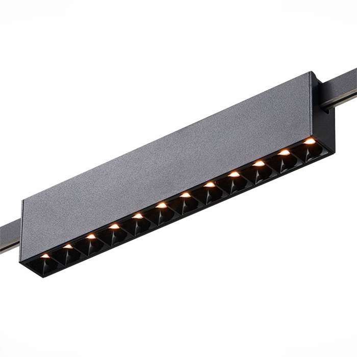 Магнитный трековый светильник FARM Черный LED 1*12W 4000K 609Lm Ra90 40 IP20 L232xW24x ST816.446.12