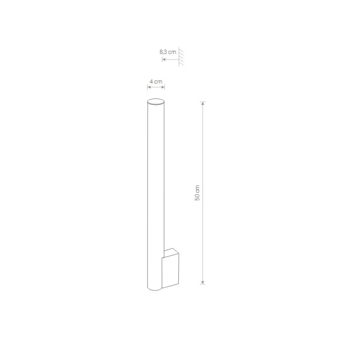 Настенный светильник Nowodvorski Ice Tube Led M Chrome 8122
