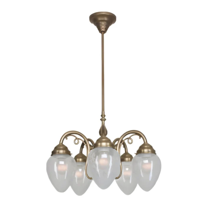 Люстра на штанге Berliner Messinglampen D215-123blB