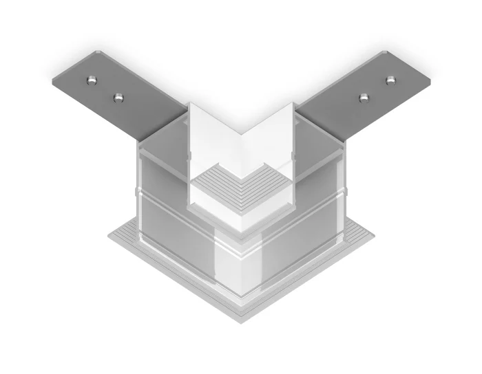 Коннектор угловой для встраиваемого шинопровода Magnetic 220V Ambrella light GL1039