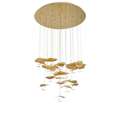 Светильник подвесной iLedex Lotus 8827P-19 BRASS